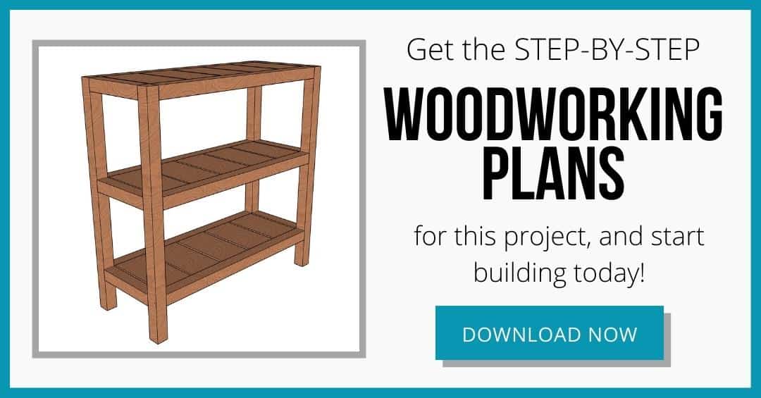 DIY outdoor shelves plans download box