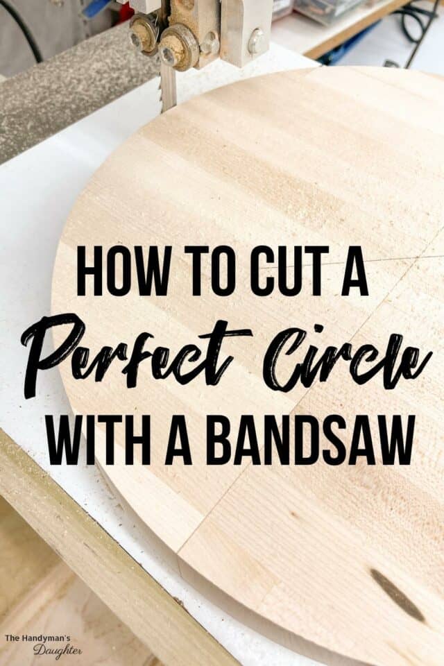 DIY Band Saw Circle Cutting Jig The Handyman's Daughter
