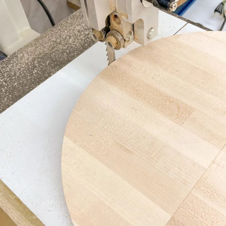 bandsaw circle cutting jig