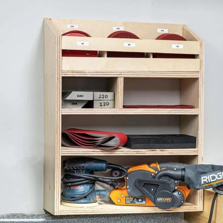 Image for Wall Mount Sandpaper Organizer