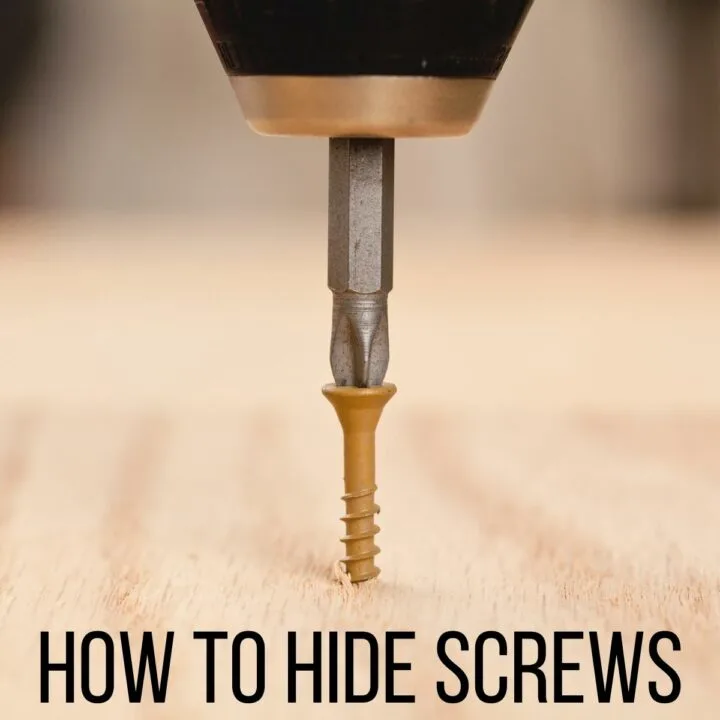 how to hide screws