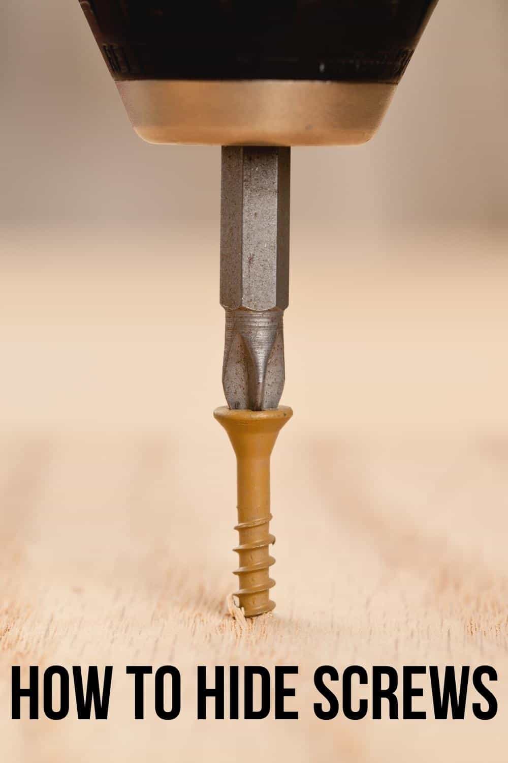 how to hide screws in wood