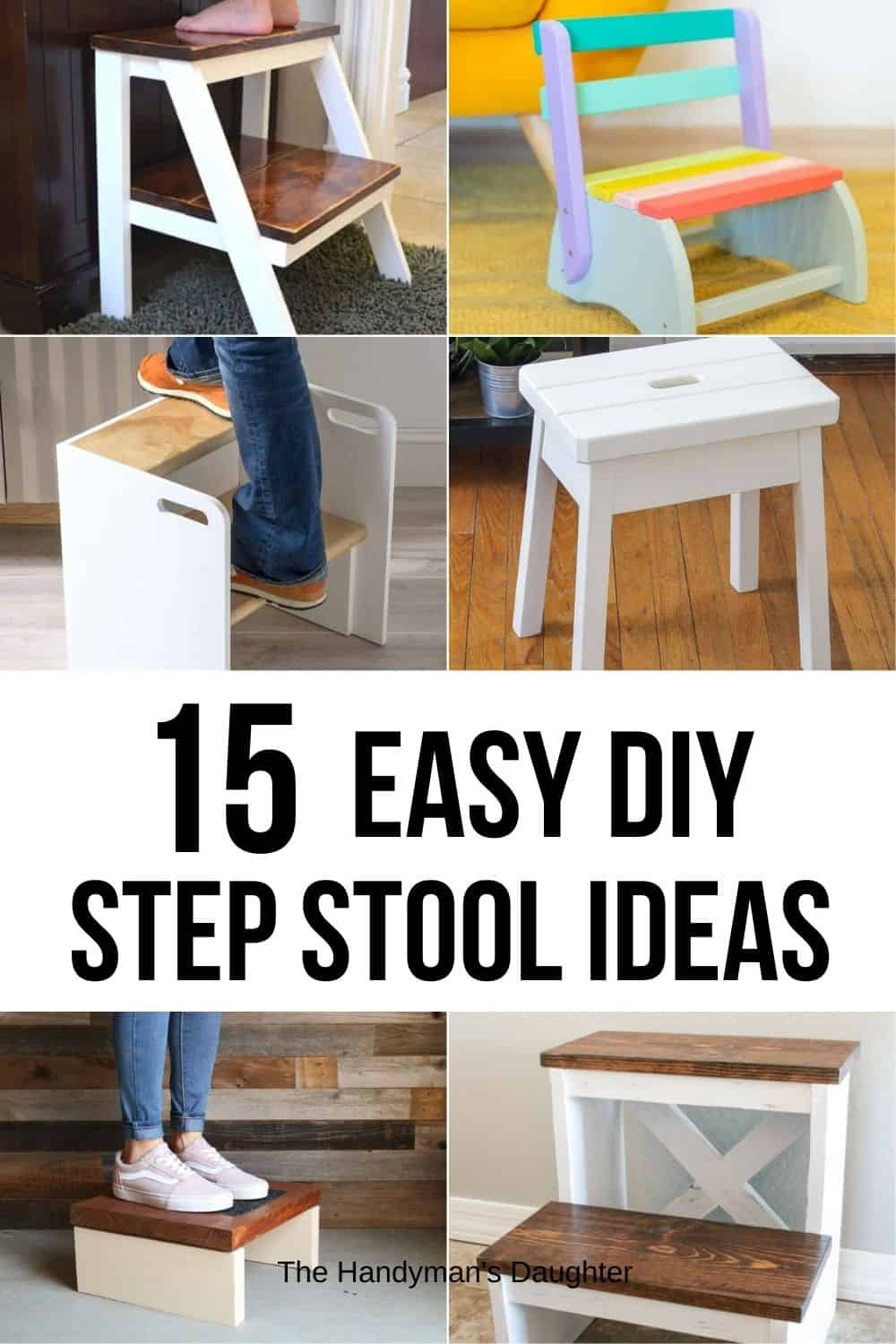15 easy DIY step stool ideas