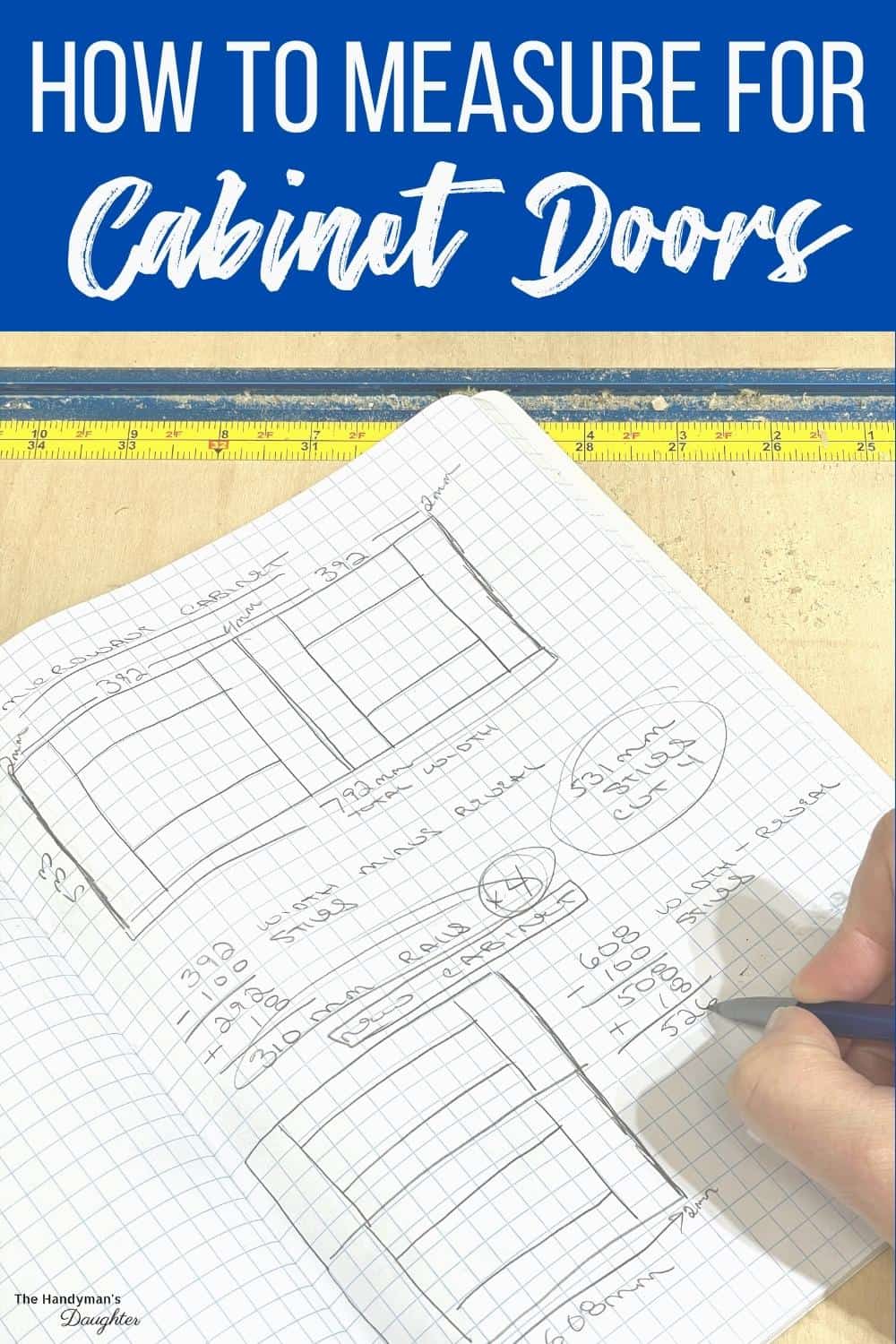 How to measure for cabinet doors