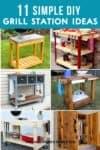 DIY grill station ideas collage