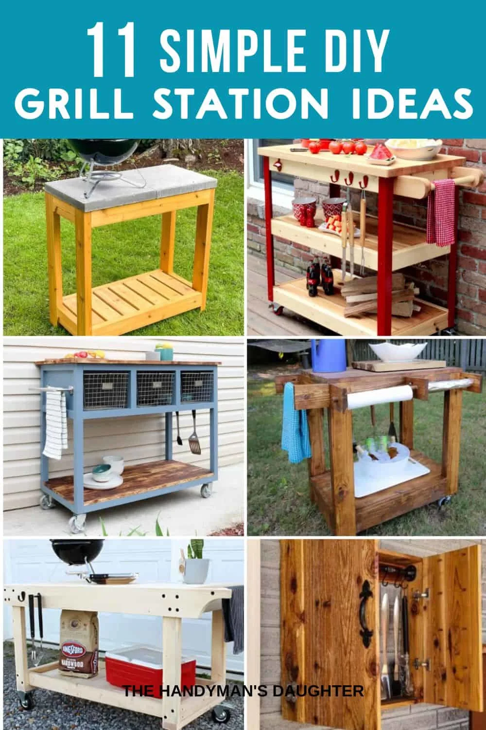 11 Easy DIY Outdoor Grill Station Ideas to Make this Weekend - The  Handyman's Daughter