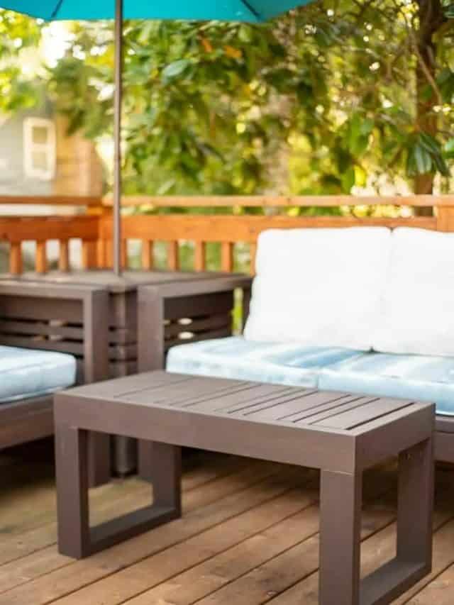 HOW TO BUILD A SIMPLE OUTDOOR COFFEE TABLE