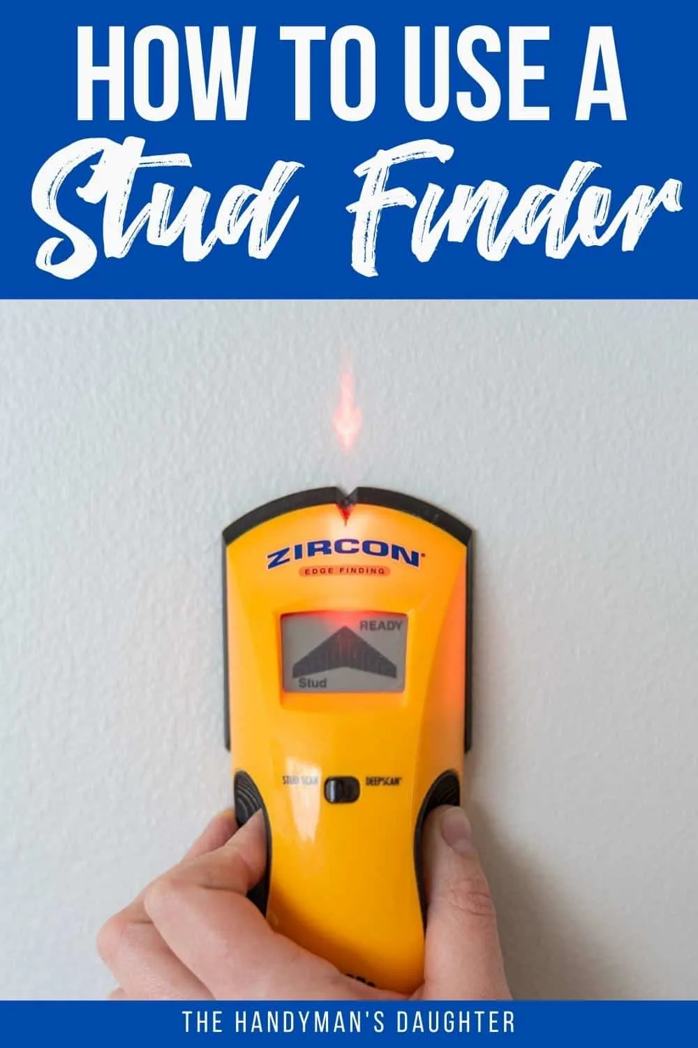 How to Use a Stud Finder - The Handyman's Daughter