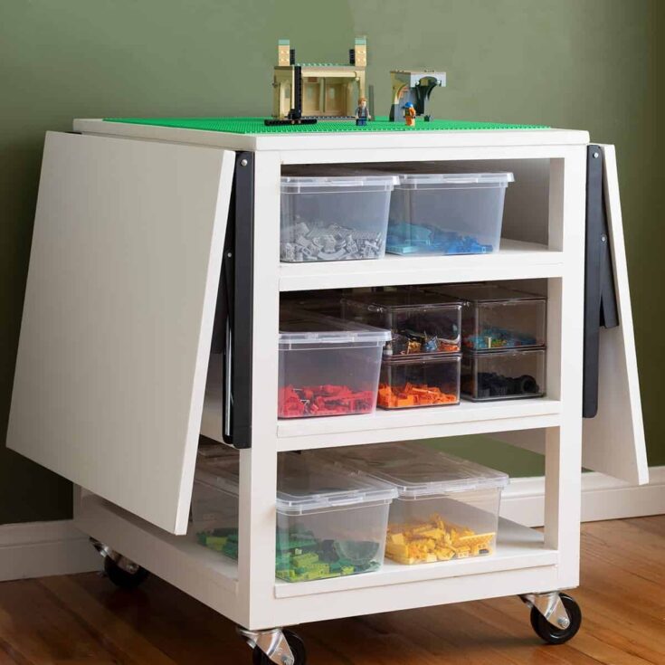 Image for Folding Lego Table with Storage 