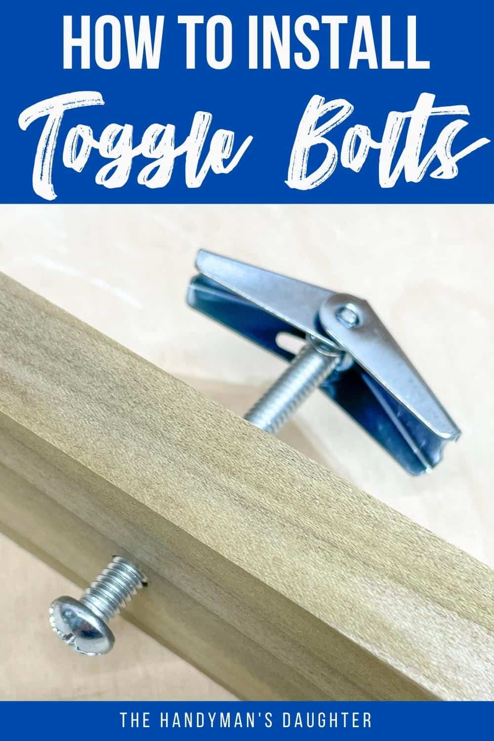 how to use toggle bolts