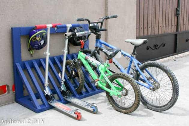 10 Smart DIY Bike Rack Ideas for your Garage - The Handyman's Daughter