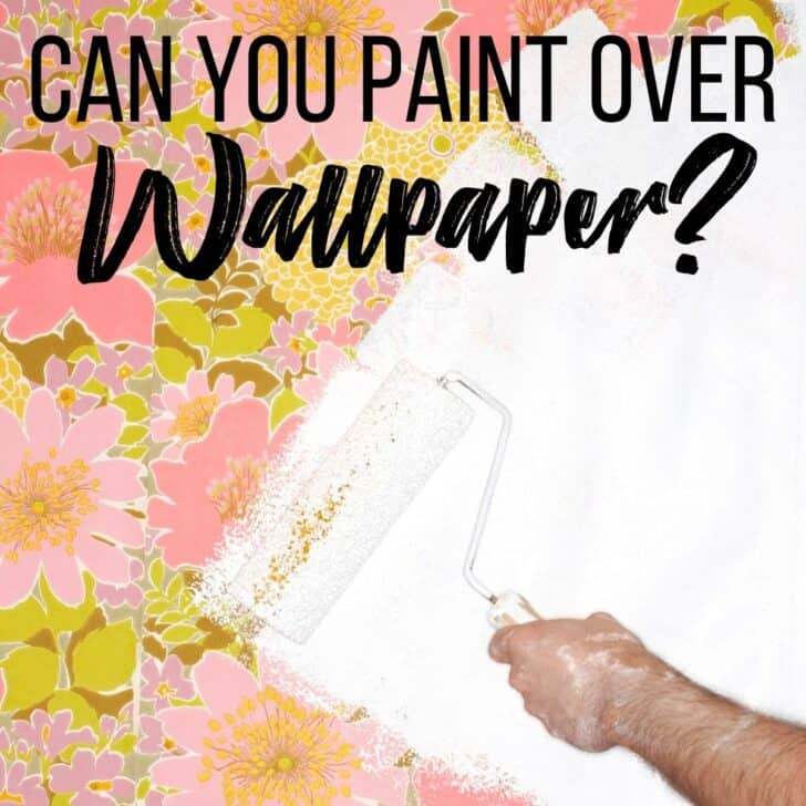 painting over wallpaper with a roller