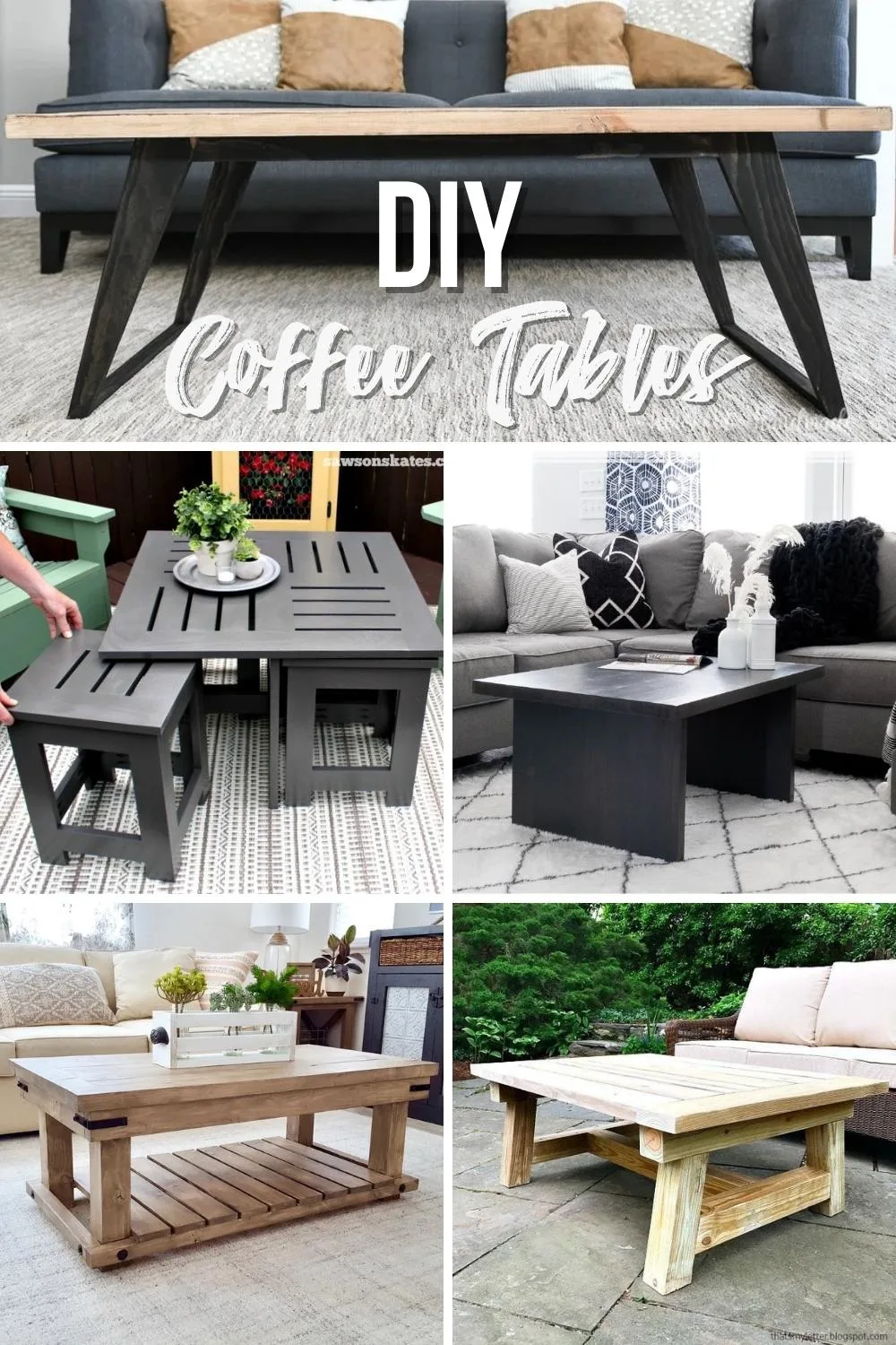 Simple Modern Coffee Table Build Plans - Houseful of Handmade