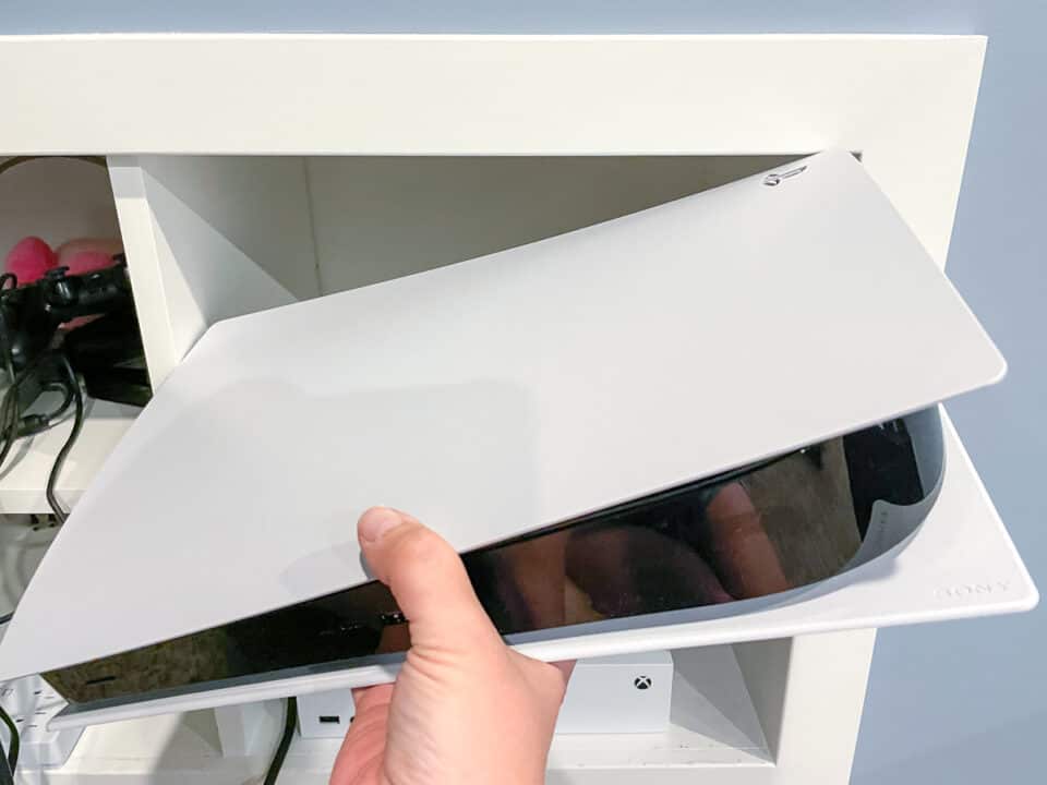 DIY Game Console Shelf The Handyman's Daughter