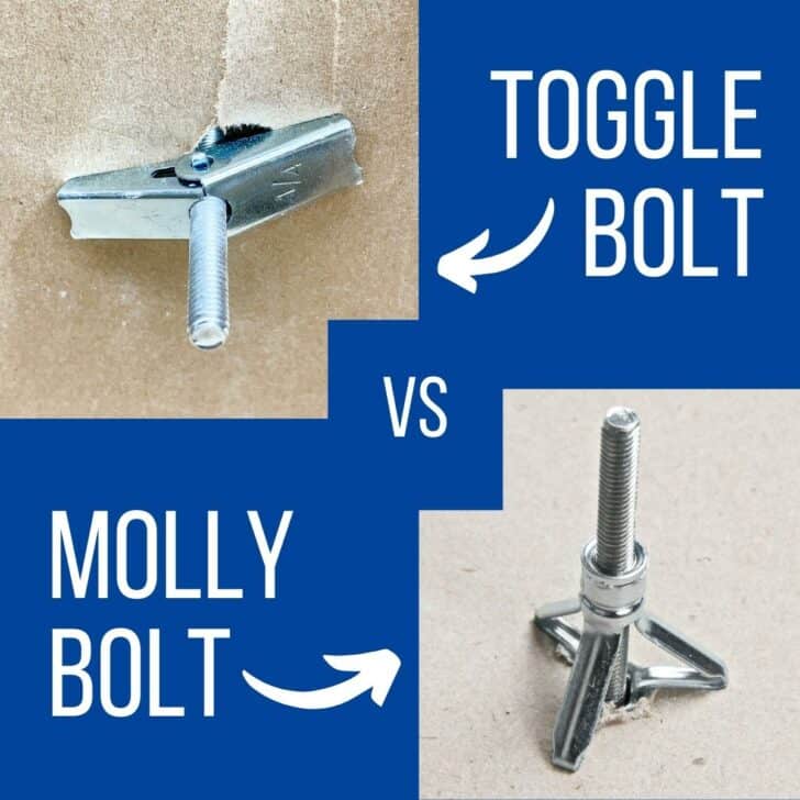 Molly bolt vs Toggle bolt