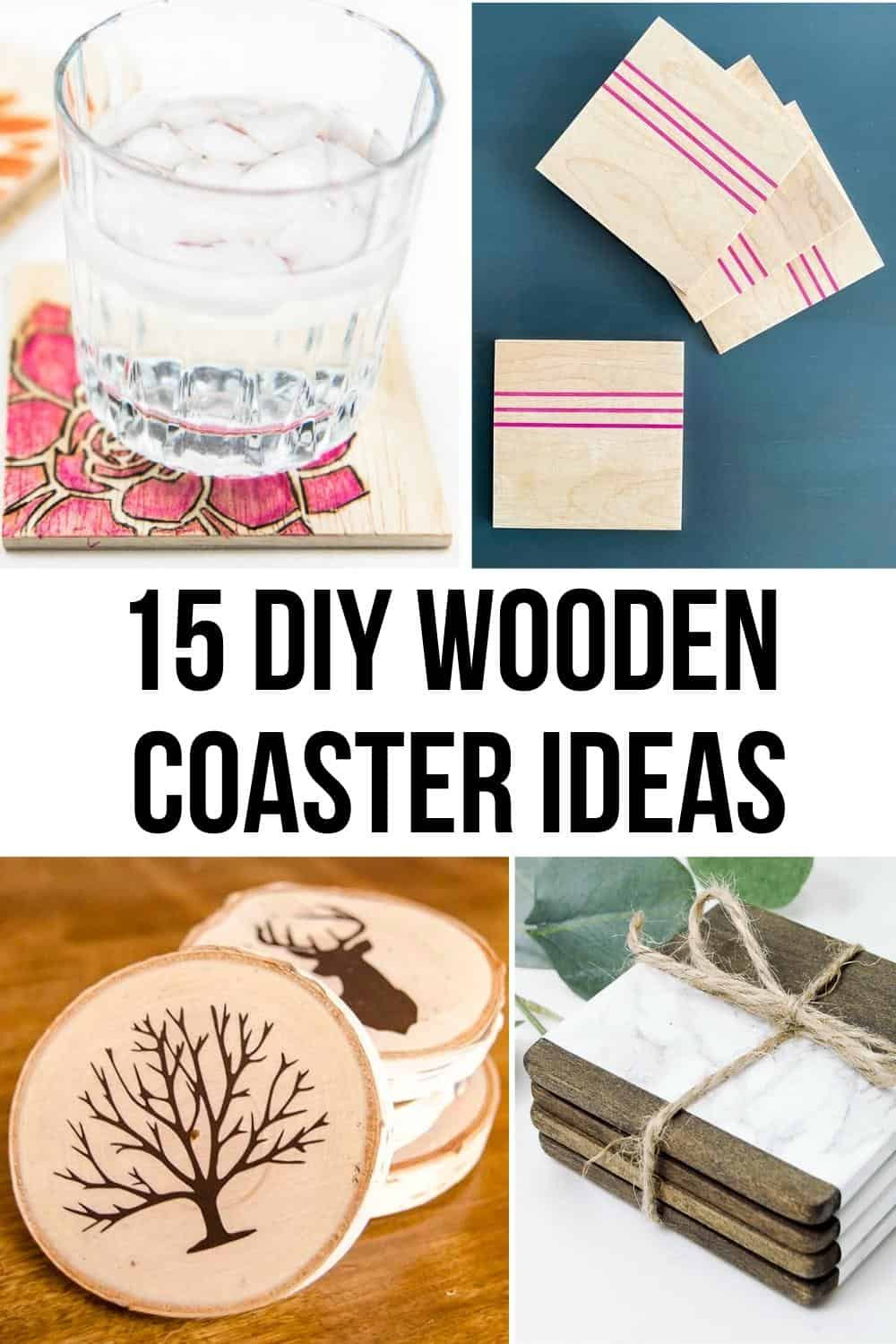 15 DIY wooden coaster ideas