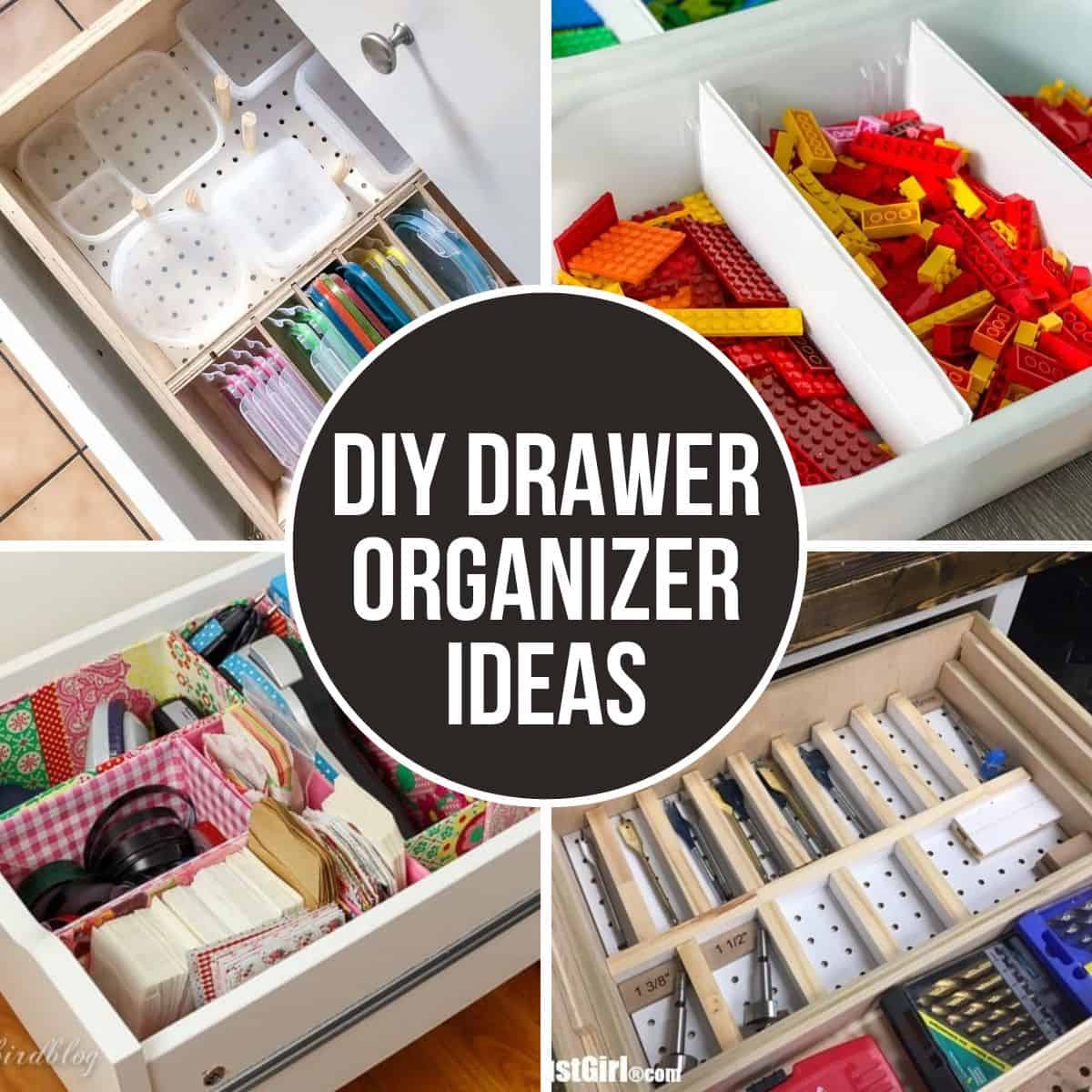 Workshop Drawer Organization, DIY Drawer Dividers with Sliding Tray