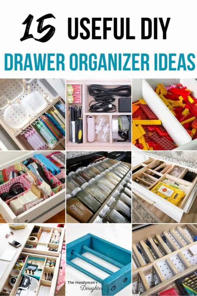 15 Easy DIY Drawer Organizer Ideas - The Handyman's Daughter