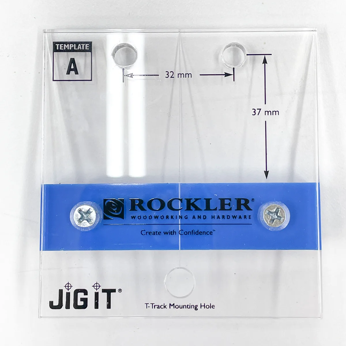 Blum cabinet hinge plate jig from Rockler