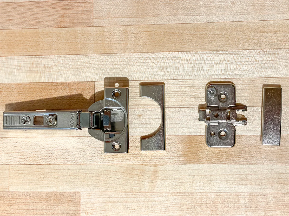 parts of a concealed hinge