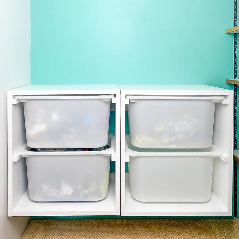 wall mount storage bins