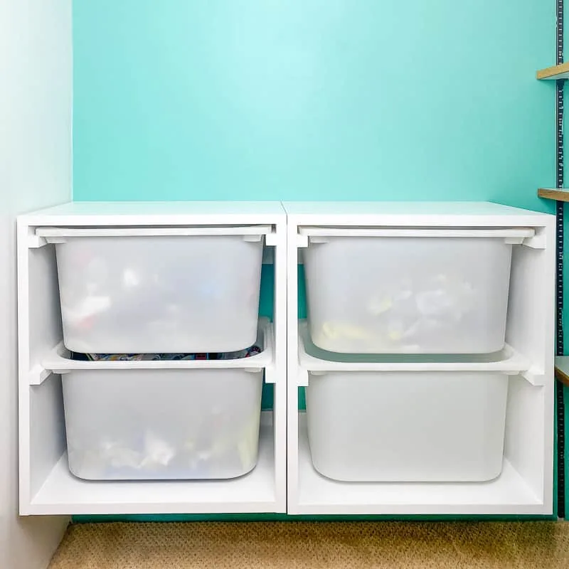 wall mount storage bins
