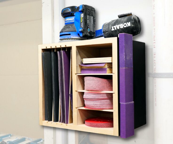 Easy Sandpaper Storage Ideas - Garage Hobbyist