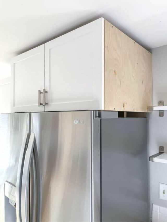HOW TO MAKE AN ABOVE THE FRIDGE CABINET