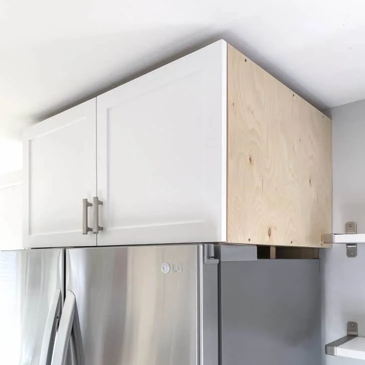 DIY over fridge cabinet