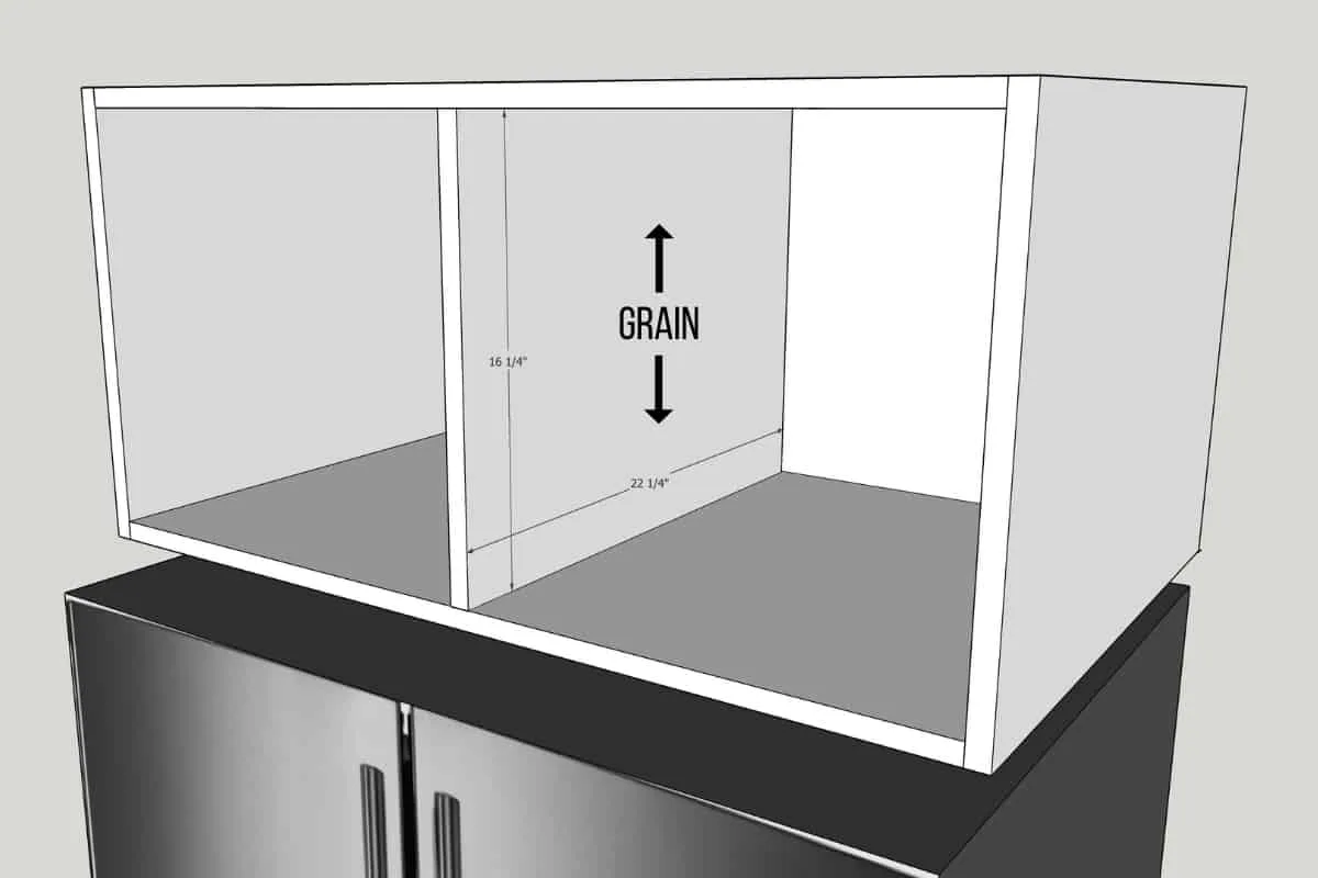 How To Make An Above Fridge Cabinet