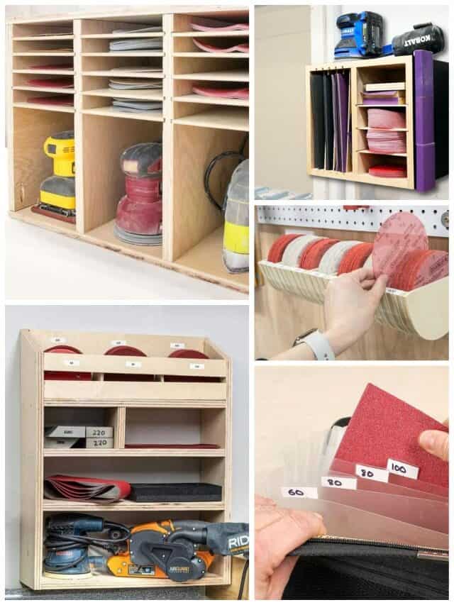 10 SANDPAPER STORAGE IDEAS