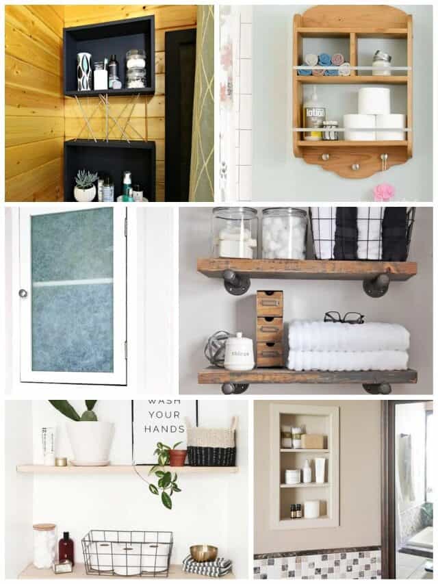 25 DIY BATHROOM SHELF IDEAS