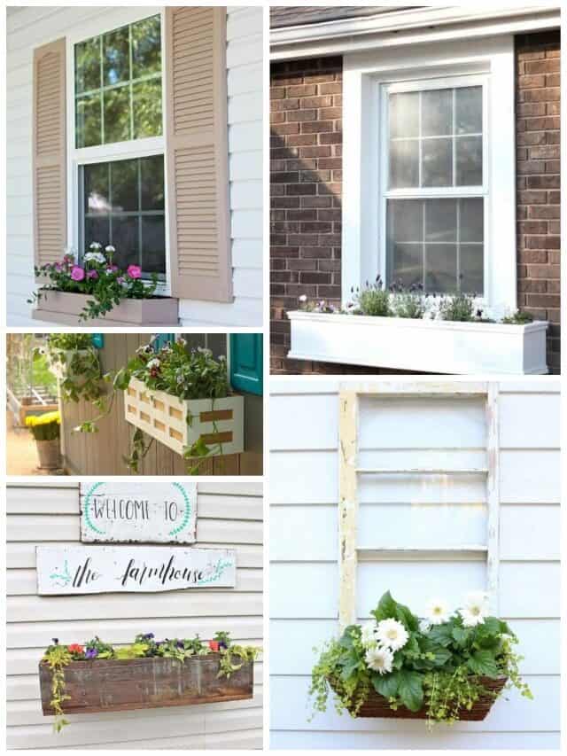 20 DIY WINDOW BOX PLANTERS