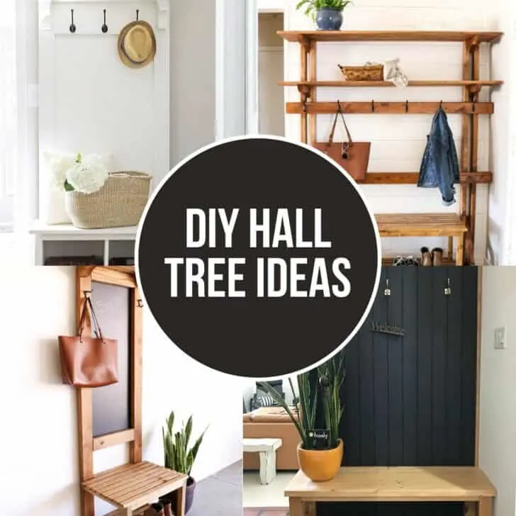 DIY hall tree ideas