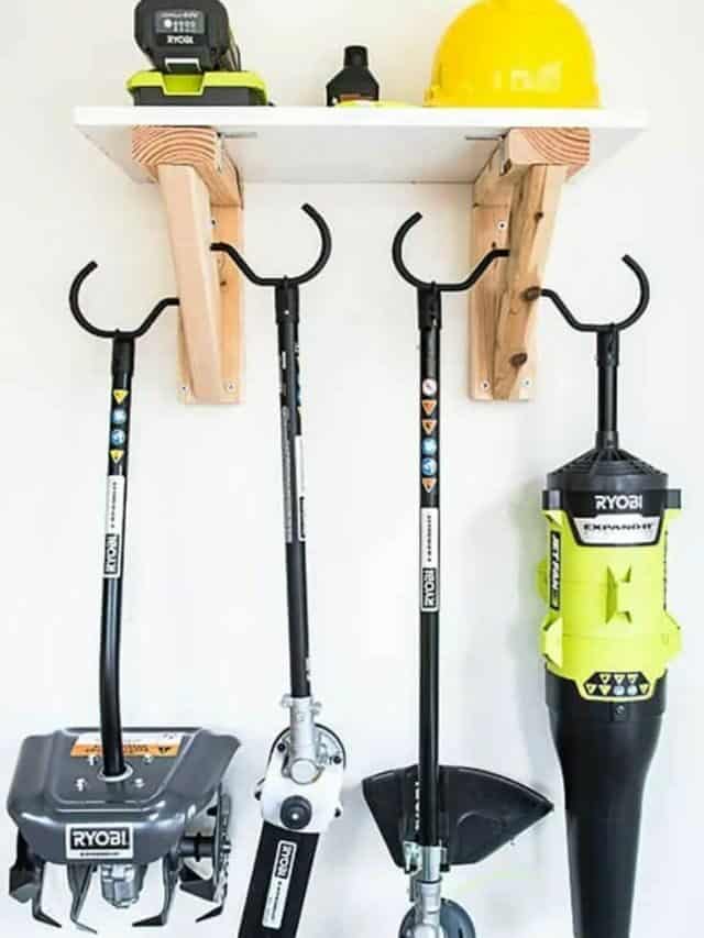 EASY DIY GARDEN TOOL RACK