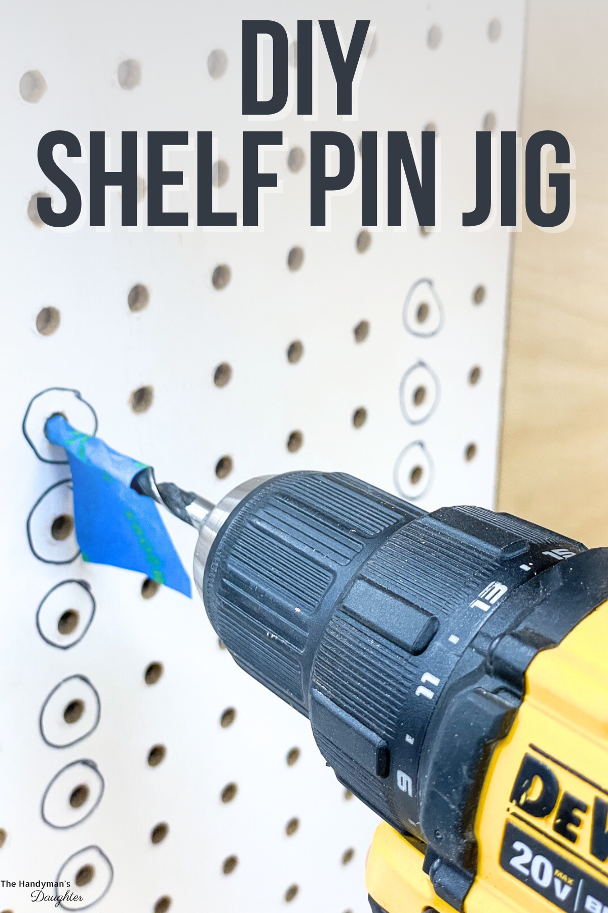 DIY shelf pin jig
