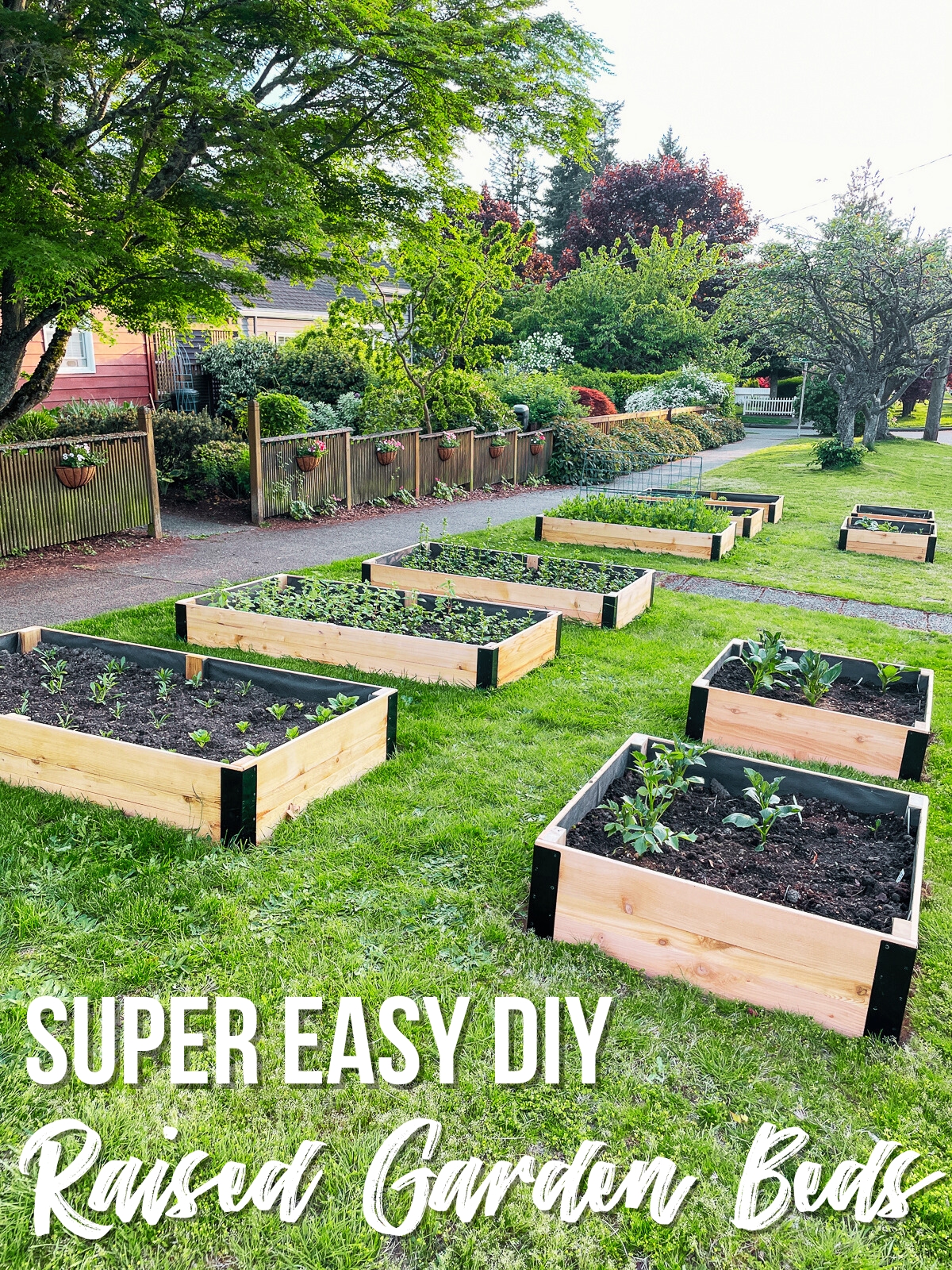 super easy DIY raised garden beds