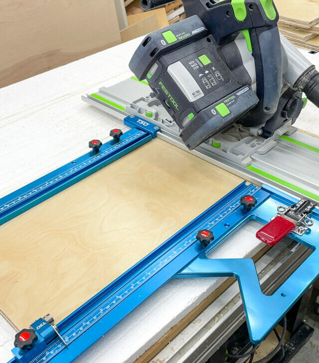 parallel guides for track saw with square