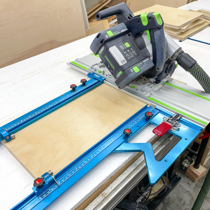 parallel guides for track saw with square