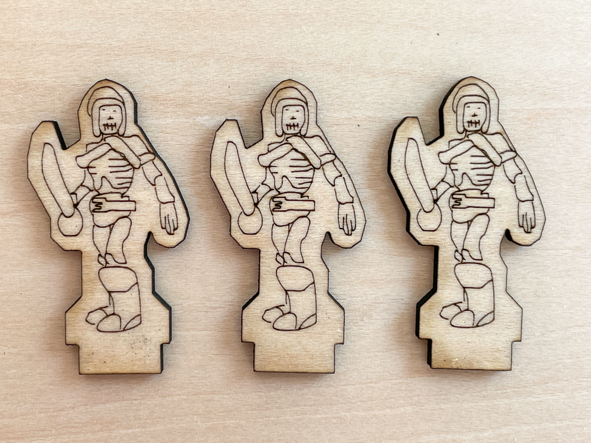 laser cut dungeons and dragons skeletons