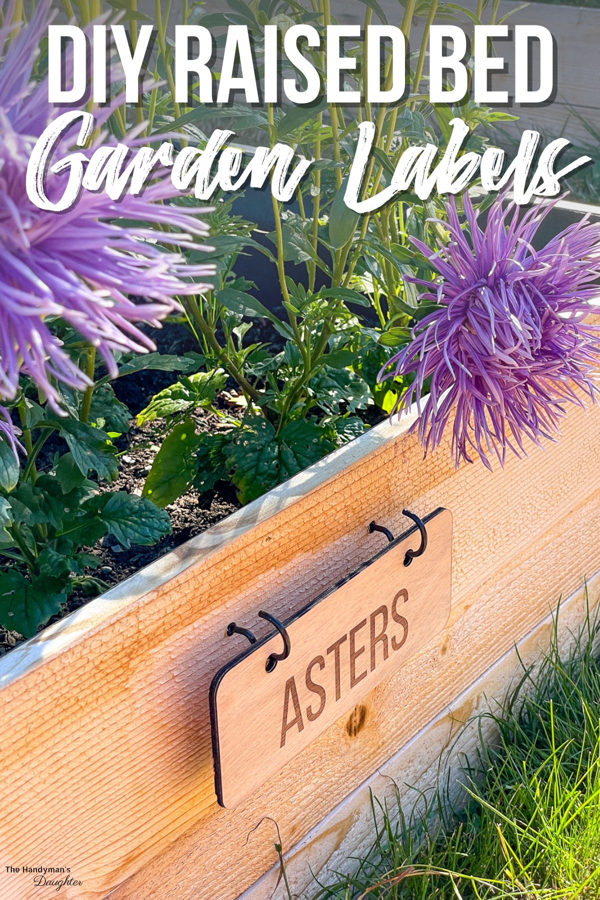 DIY raised bed garden labels