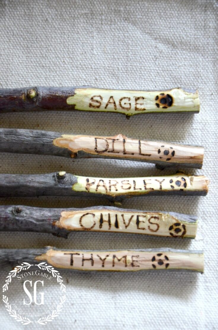 Wooden Plant Labels Pins From Gardening Naturally