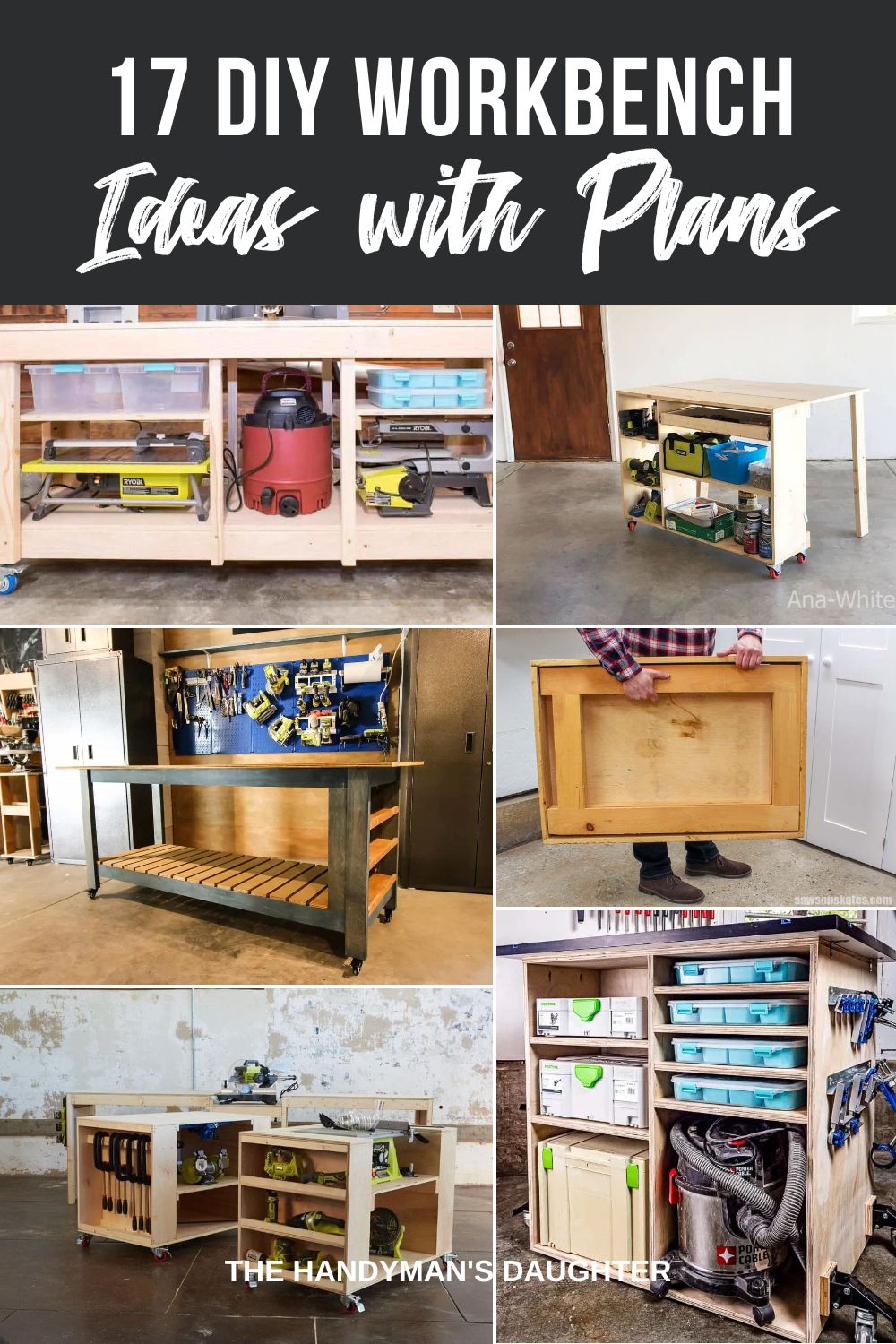 DIY Garage Shelves with Plans - The Handyman's Daughter