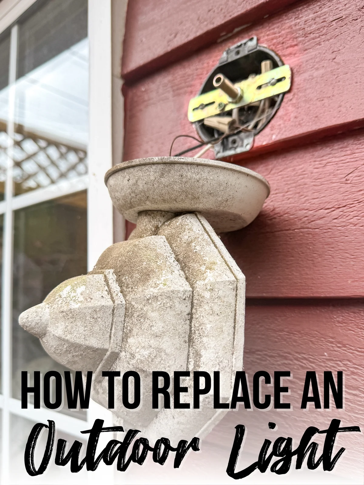 how to replace an outdoor light