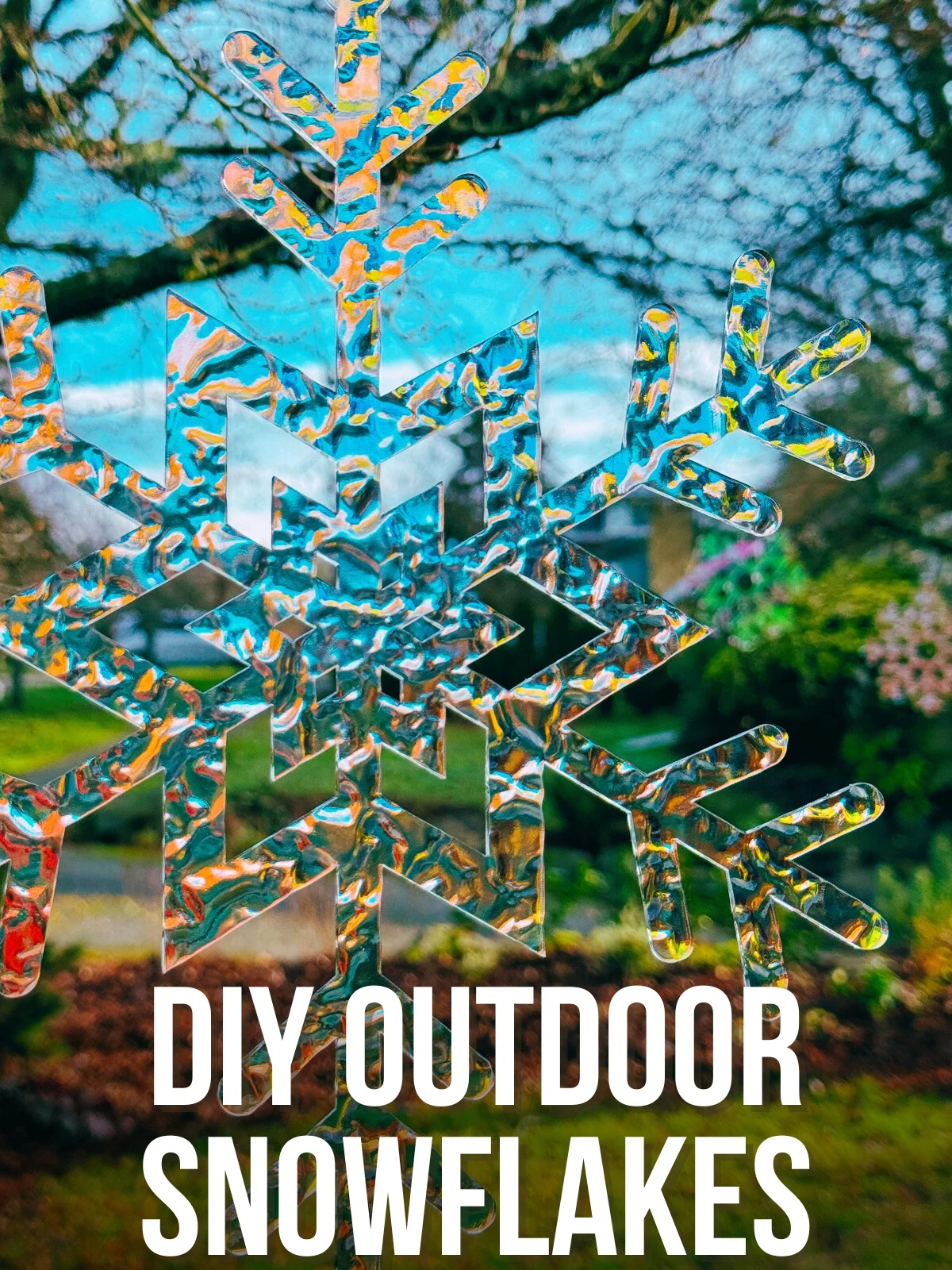 DIY Outdoor Snowflake Decorations - The Handyman's Daughter