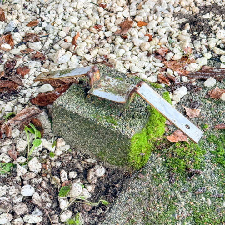 How to Remove Fence Post Concrete without Digging - The Handyman's Daughter