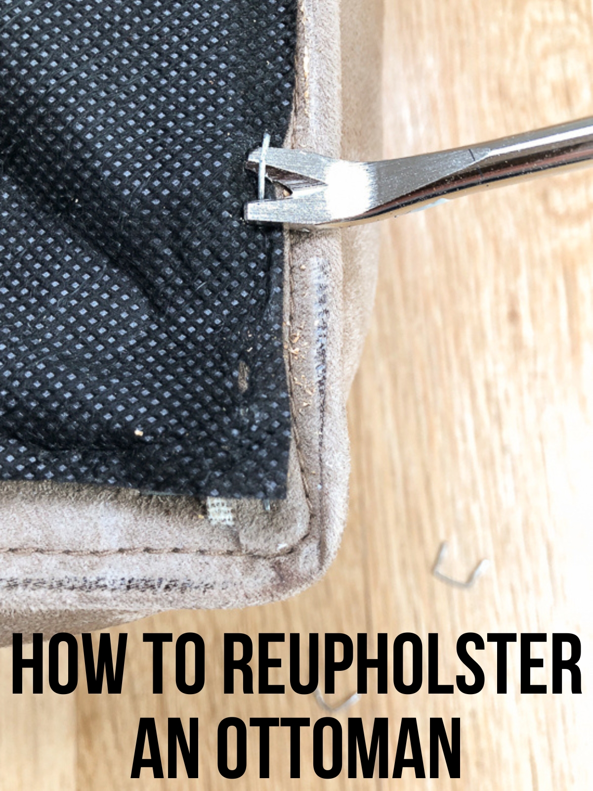 how to reupholster an ottoman