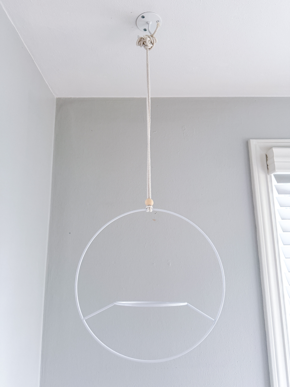 hanging planter from a ceiling hook