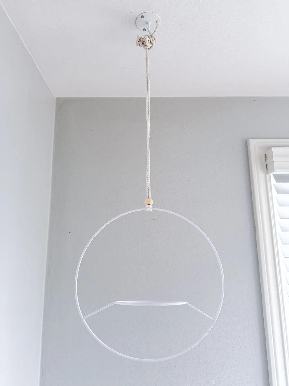 hanging planter from a ceiling hook