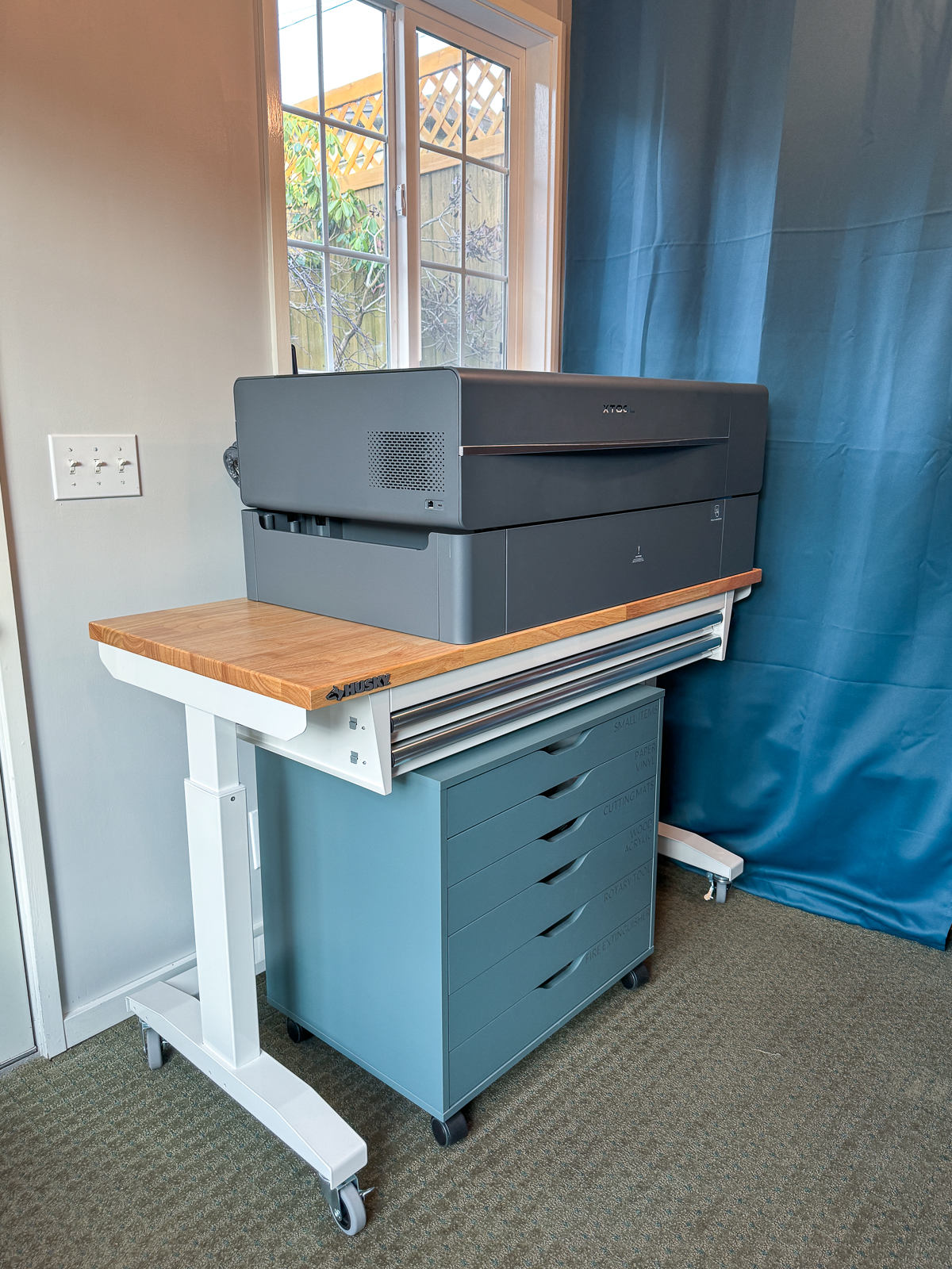 drawers under laser cutter